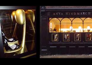 Anya Hindmarch Handbag stand Christmas 08 1