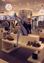 Topshop Solar Mannequin sculpted for the shoe department from Universal Display 2